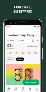 Starbucks app screenshot 1