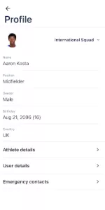 Athlete app screenshot 4