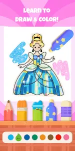 bekids Princess Coloring Book app screenshot 13