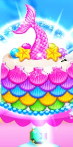 Mermaid Glitter Cupcake Chef app screenshot 7