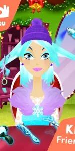 Girls Hair Salon Christmas app screenshot 9