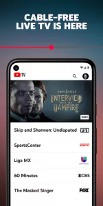 YouTube TV app screenshot 1