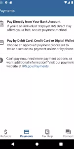 IRS2Go app screenshot 2