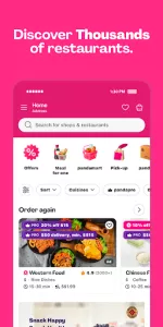 foodpanda app screenshot 2