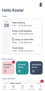 Athlete app screenshot 1