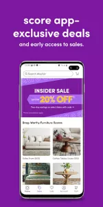 Wayfair  app screenshot 1