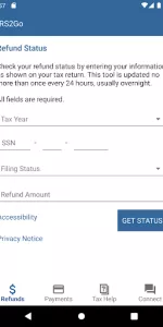 IRS2Go app screenshot 1
