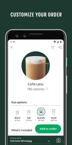 Starbucks app screenshot 4