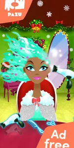 Girls Hair Salon Christmas app screenshot 2