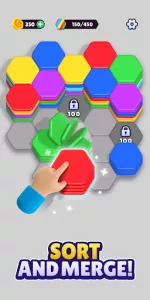 Hexa Sort app screenshot 3