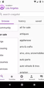 craigslist app screenshot 1